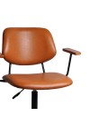 Cadeira Clint Eco Leather Caramelo