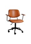 Cadeira Clint Eco Leather Caramelo