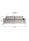 sofa delin bege 230cm