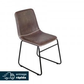 Cadeira Axis Eco Leather Café